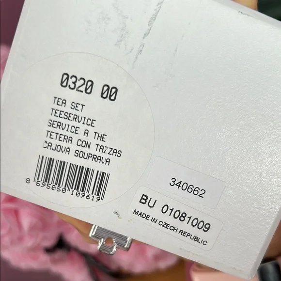 Crystal Tea Set with Box - Picture 3 of 3